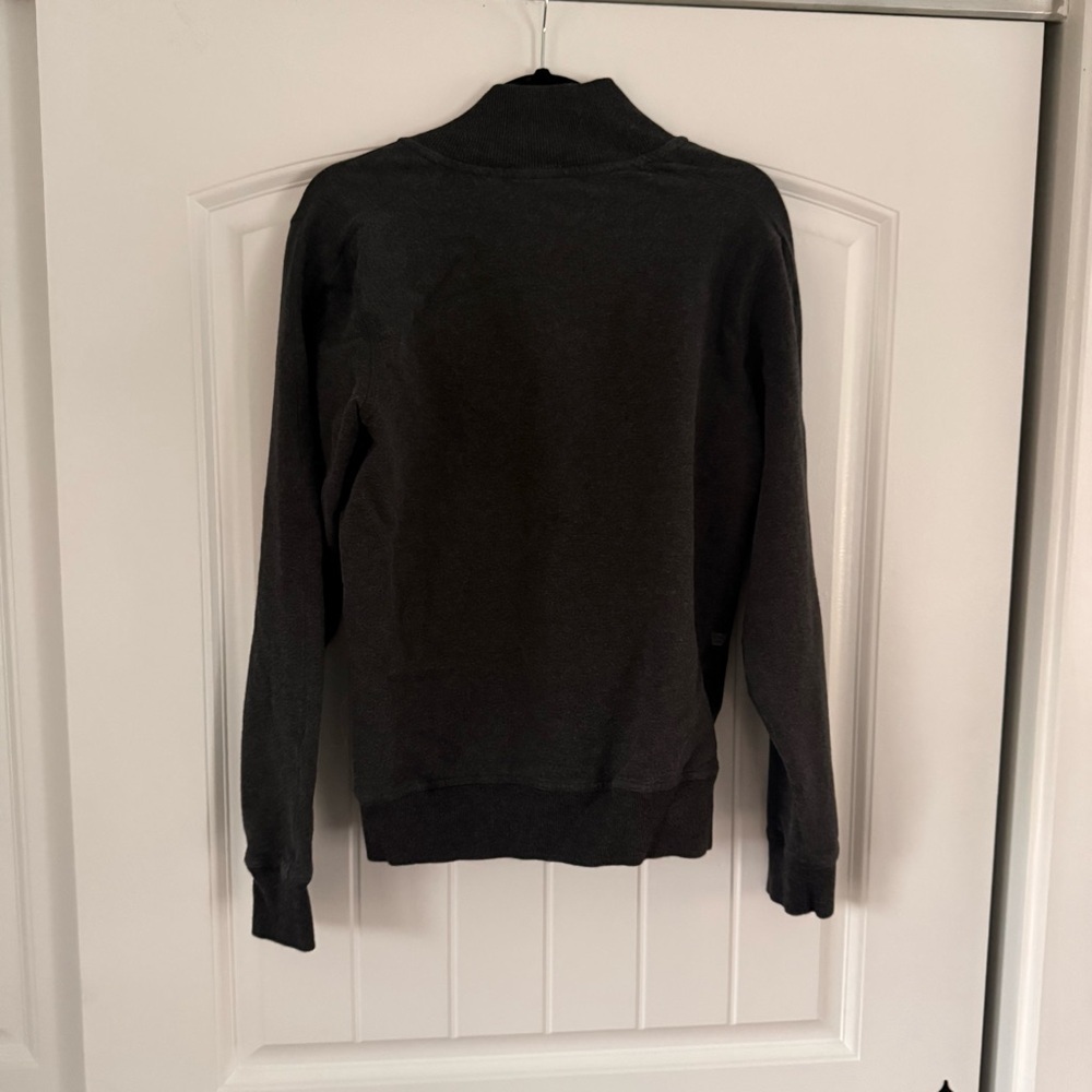 Mack Weldon Dark Gray Quarter Zip-Up Sweater - Picture 2 of 7